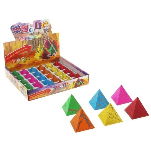 Детский набор для опытов «Растущие фигурки. Загадка пирамиды», микс, 30 штук