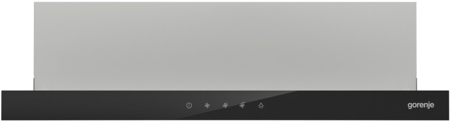 Встраиваемая вытяжка Gorenje TH64E3SGB, цвет корпуса серебристый, цвет окантовки/панели черный