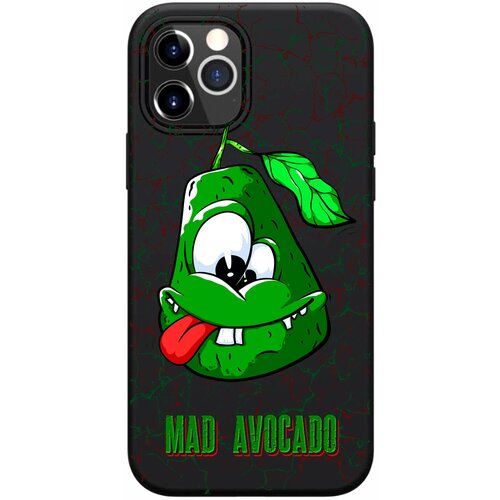 Силиконовый чехол Mcover для Apple iPhone 12 Pro Max с рисунком Смешное авокадо силиконовый чехол mcover для apple iphone 12 pro с рисунком много авокадо