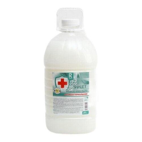 SHALET Жидкое крем-мыло 5,0 л Антибактериальное shalet жидкое мыло shalet антибактериальное миндальное молочко 5 л