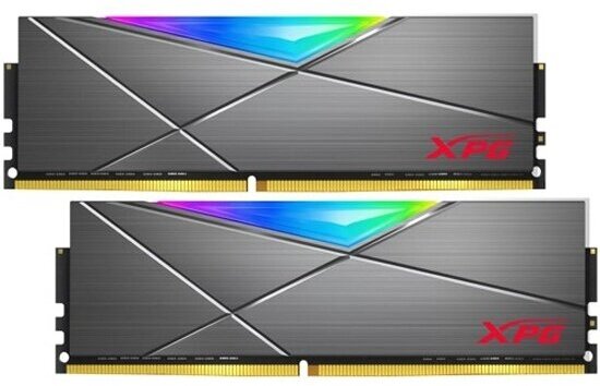 Оперативная память Adata DDR4 16Gb (2x8Gb) 3600MHz pc-28800 XPG Spectrix D50 RGB Grey (AX4U36008G18I-DT50)