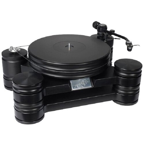 Проигрыватели винила Transrotor DARK STAR с тонармом Rega RB 330 , MM головкой Transrotor Uccello, стандартным блоком питания и прижимным диском