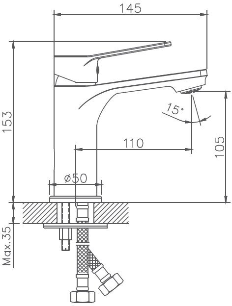 Смеситель для раковины Haiba HB10559 - фотография № 8