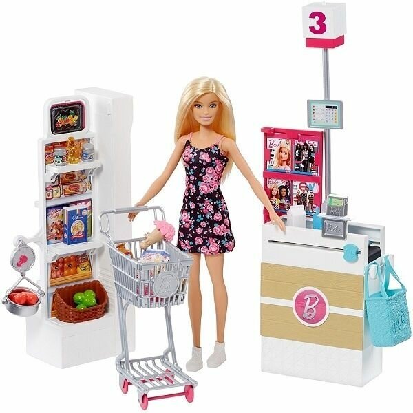 Barbie Кукла Барби В Супермаркете, FRP01