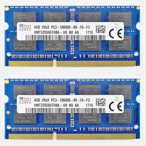 Оперативная память для ноутбука Hynix 4Gb PC3-10600S DDR3 1333 SO-DIMM оперативная память для ноутбука hynix 2gb pc3 10600s ddr3 so dimm