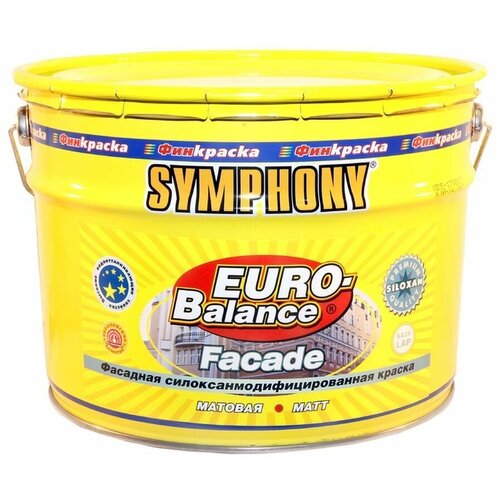 Symphony краска фасадная водоэмульсионная euro-balance facade siloxan 2.7л