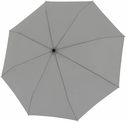 Мини-зонт Doppler, механика, 3 сложения, купол 96 см, 8 спиц, серый