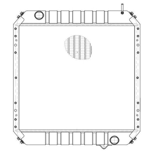фото Радиатор охлаждения для а/м маз 4371 "зубренок" deutz luzar