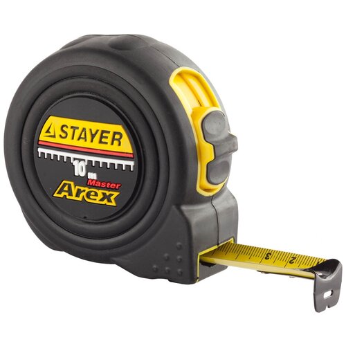 Stayer Рулетка с двумя фиксаторами STAYER BlackMax 10м х 25мм 3410-10