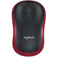 Мышь беспроводная Logitech M185 Black/Red (910-002240)