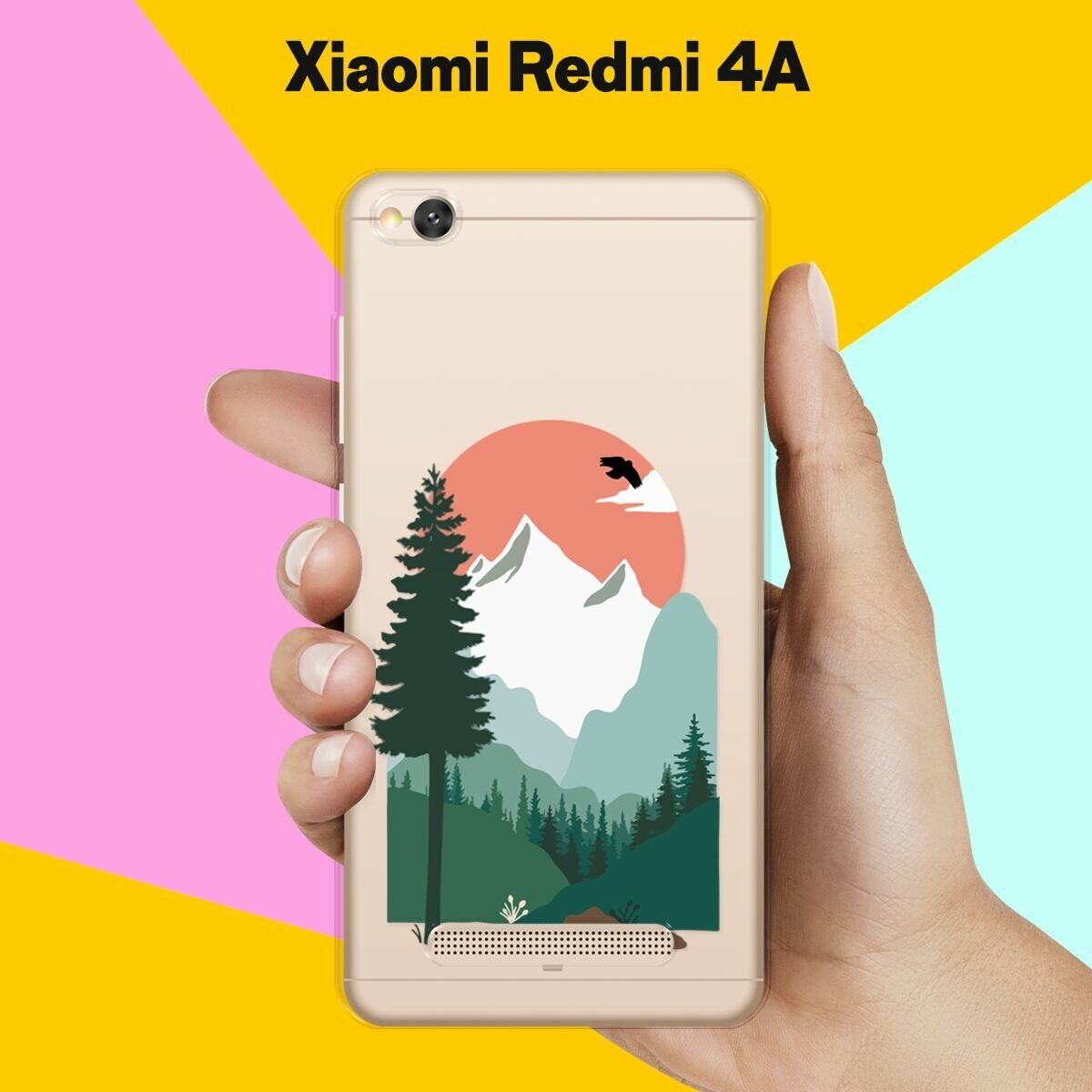 Силиконовый чехол на Xiaomi Redmi 4A Горы / для Сяоми Редми 4А