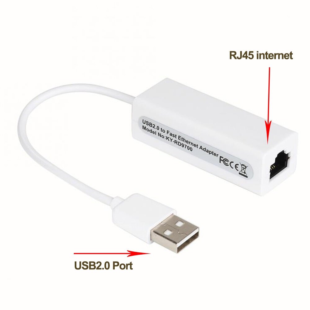 Адаптер PALMEXX USB20 to Ethernet RJ45 сетевая карта