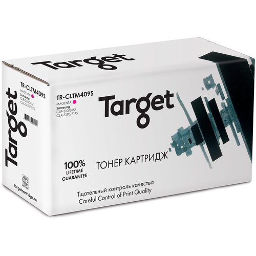 Тонер-картридж Target CLTM409S, пурпурный, для лазерного принтера, совместимый тонер картридж target tk5280m пурпурный для лазерного принтера совместимый