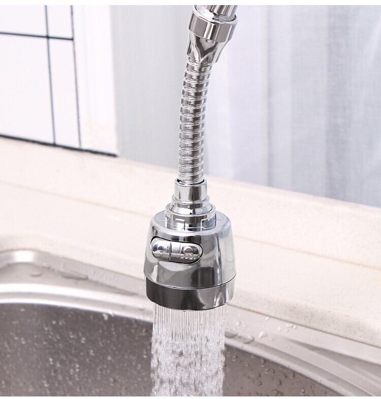 Картинки Аэратор OneTeamGroup, нержавеющая сталь, хром, 2 режима, гибкий шланг