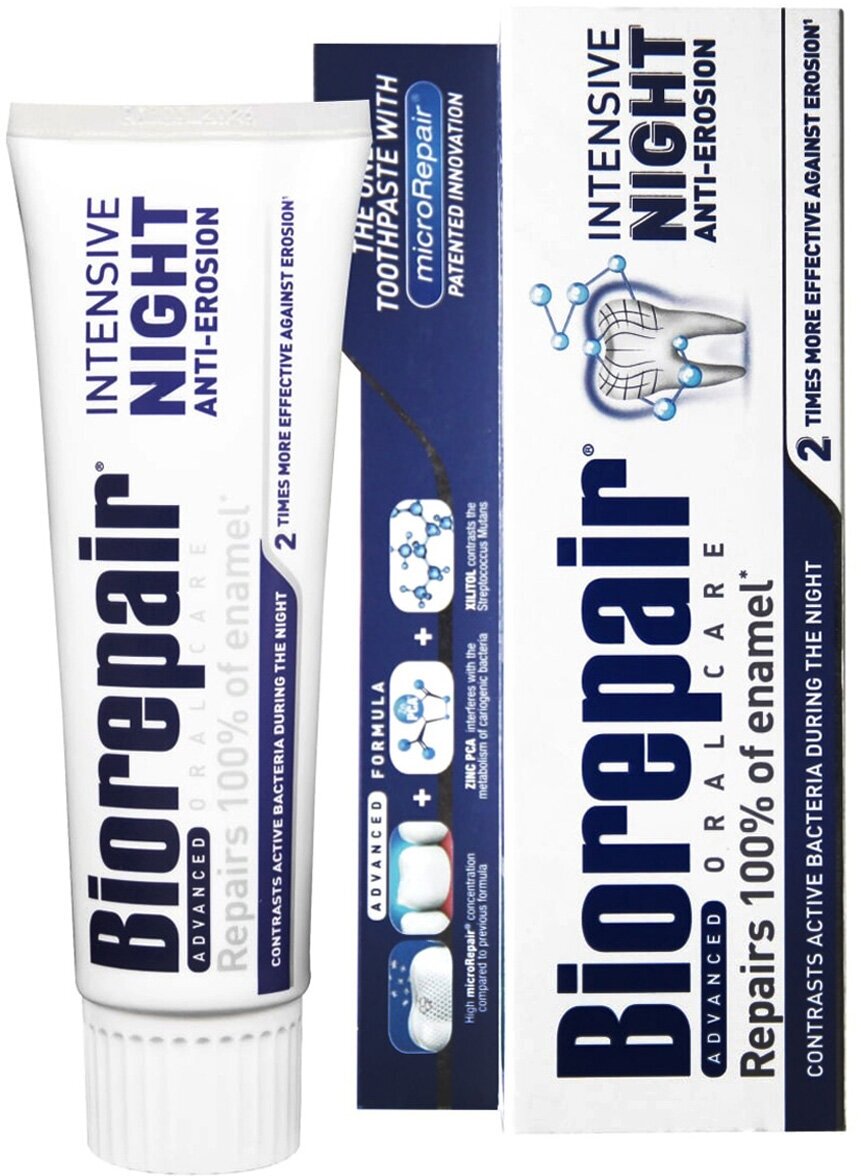 Зубная паста Biorepair Intensivo Notte (Night Repair), 75 мл