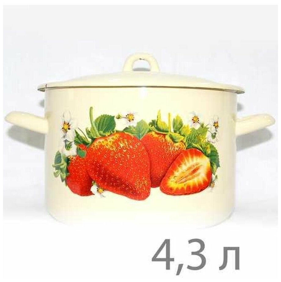 Кастрюля 4,3л цил Urban flower С-16141/4э (4/1) .