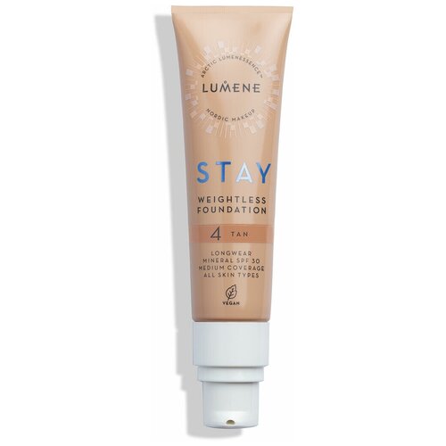 LUMENE Устойчивый тональный крем Stay Weightless SPF30 30мл Light