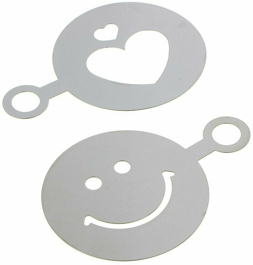 фото VETTA Набор декораторов для кофе и выпечки, 2 шт, 12х8, 5см, нерж. сталь