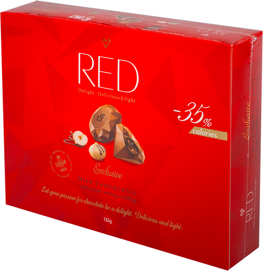 Шоколад Red Delight Молочный с ореховой начинкой 132г Chocolette Confectionary - фото №15