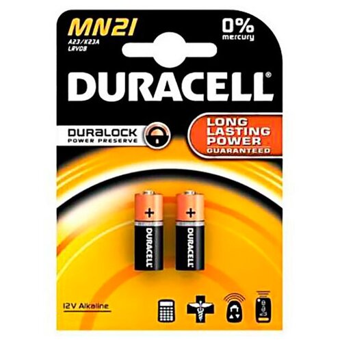 Батарейка A23 - Duracell MN21 BL2 (2 штуки)