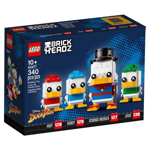 конструктор lego disney ideas 21317 пароходик вилли 751 дет Конструктор LEGO BrickHeadz 40477 Скрудж Макдак, Билли, Вилли и Дилли, 340 дет.