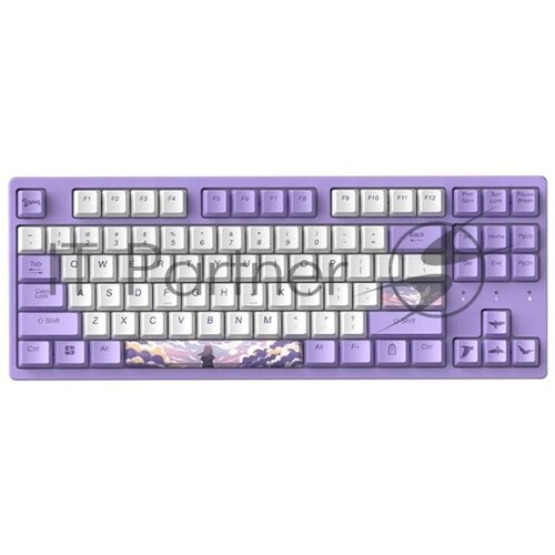 Клавиатура механическая проводная Dareu A87L Dream фиолетовый серия сон 87 клавиш подключение USB - TypeC раскладка ENGRUS 1203000₽