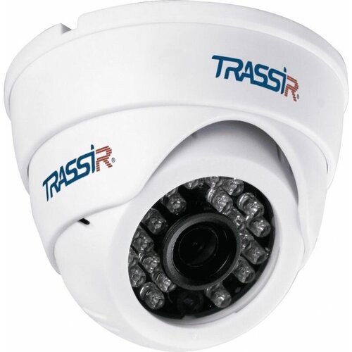 Камера видеонаблюдения IP Trassir TR-D8121IR2W 2.8-2.8мм цв. корп: белый (TR-D8121IR2W (2.8 MM)) камера ip trassir tr d8121ir2w cmos 1 2 7 2 8 мм 1920 x 1080 h 264 rj 45 wi fi белый