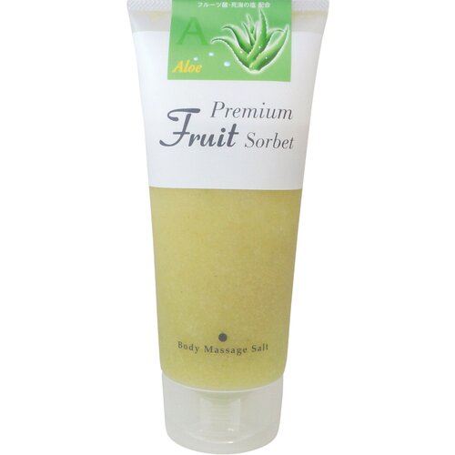 Премиальный фруктовый скраб-сорбет для тела на основе соли Cosmepro Premium Fruit Sorbet Body Massage Salt Aloe, 500 г