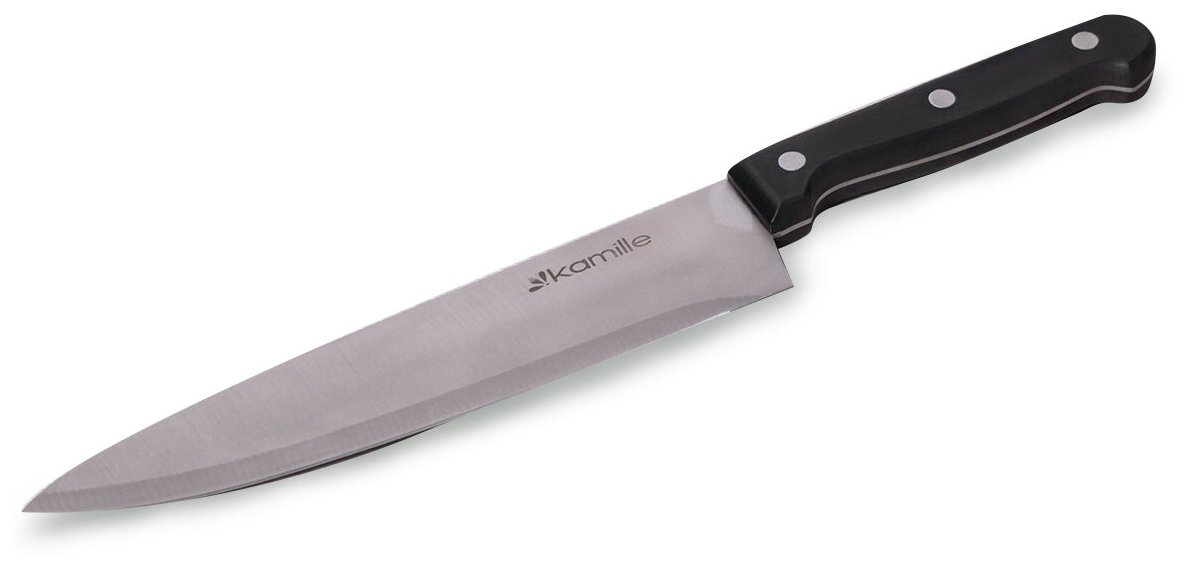 Нож кухонный "Шеф-повар" Kamille КМ-5108 (лезвие 20 см; рукоятка 12 см) (5108)