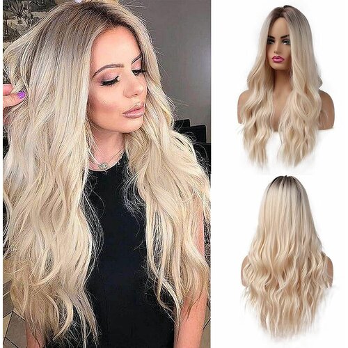 Парик женский длинный блонд