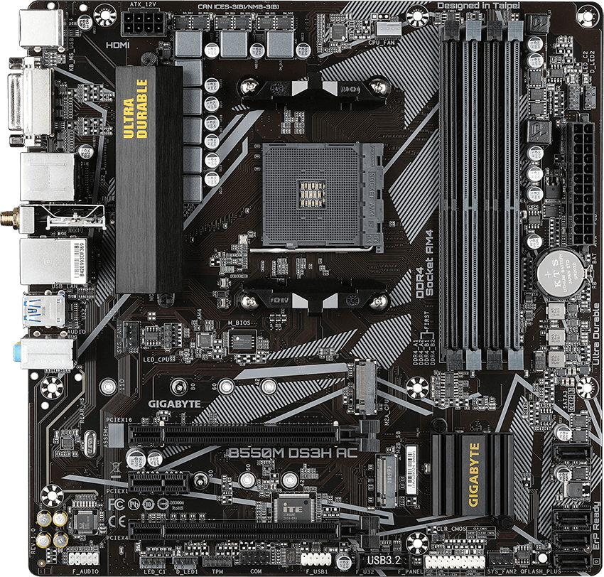 Материнская плата Gigabyte (B550M DS3H AC)