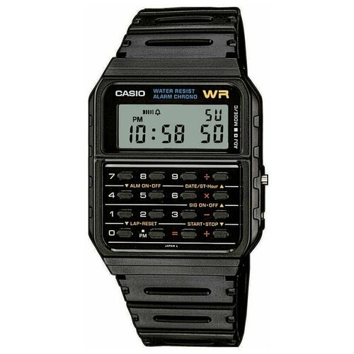 Наручные часы CASIO CA-53W-1Z, черный, серебряный