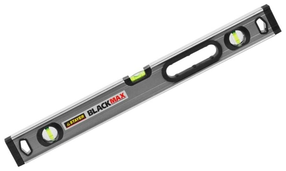 Уровень рельс 3 глаз. STAYER Black Max 3475-060