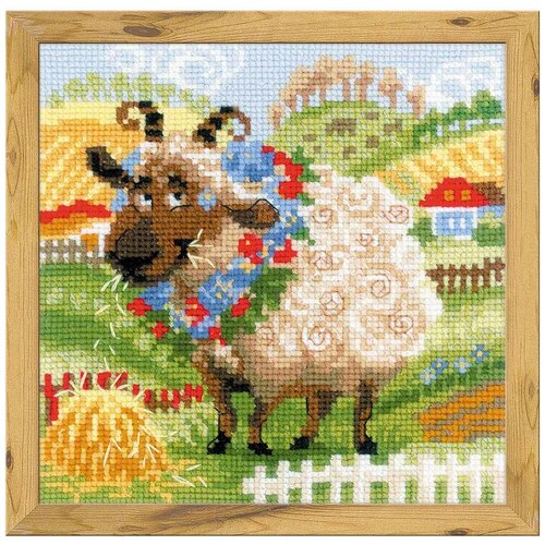 фото 1521 набор для вышивания riolis 'хуторок. барашек', 20*20 см риолис
