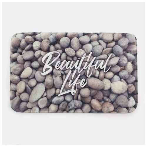 фото Набор ковриков для ванной этель "beautiful life" 2 шт, 80х50 см, 50х40 см, велюр 5399387