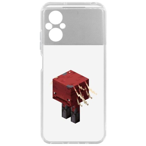 Чехол-накладка Krutoff Clear Case Minecraft-Страйдер для Xiaomi Poco M5