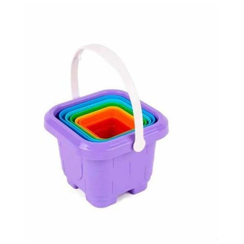 Пирамидка для малышей - Ведерки, пластиковая, 1 комплект