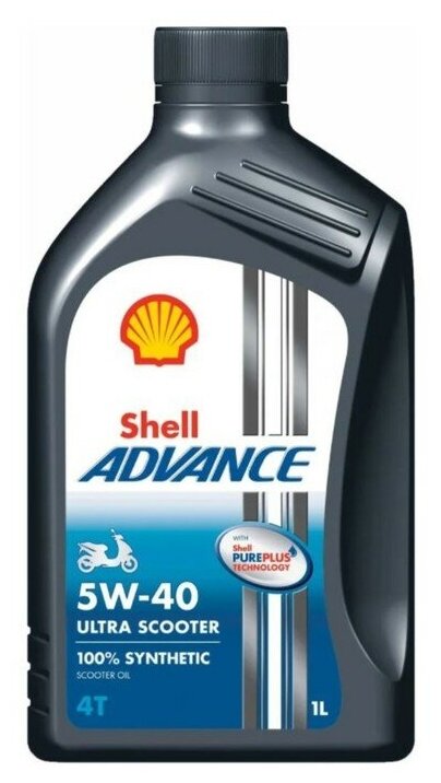 Масло моторное Shell Advance 4Т Ultra Scooter 5W-40 1 л 550053813