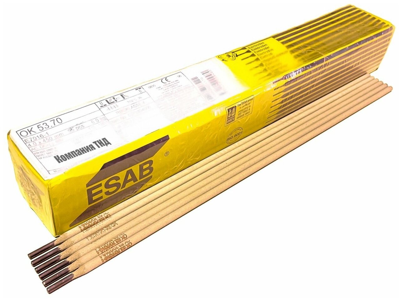 Электроды ESAB OK 53.70 ф 4,0 мм х 450 мм (6кг)