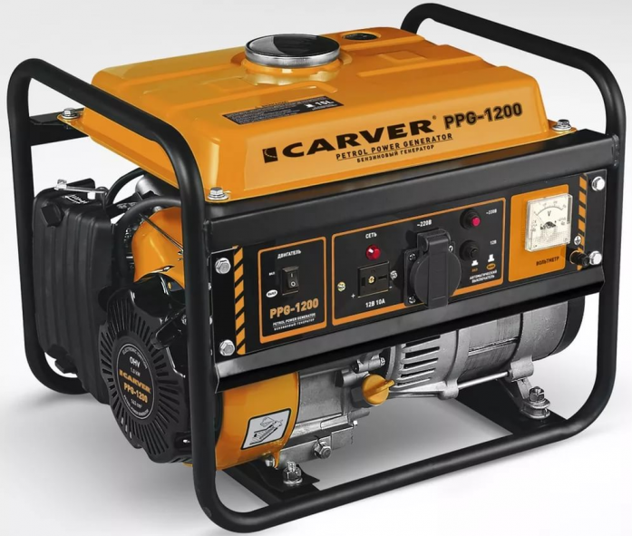 Бензиновый генератор CARVER PPG-1200 LT-156F 01.020.00002