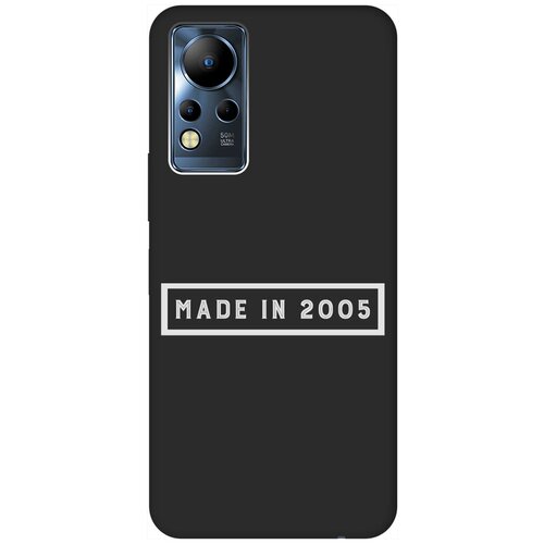 Матовый Soft Touch силиконовый чехол на Infinix Note 12 G88 / Инфиникс Нот 12 с 3D принтом 2005 W черный матовый soft touch силиконовый чехол на infinix note 12 g88 инфиникс нот 12 с 3d принтом space w черный