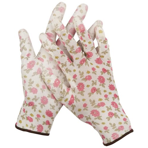 Перчатки GRINDA 11291-S 1 пара белый/розовый