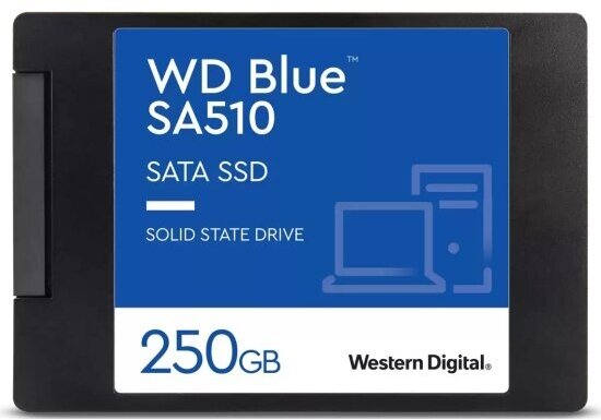 Накопитель SSD Western Digital 2.5" 250Гб SATA (WDS250G3B0A)