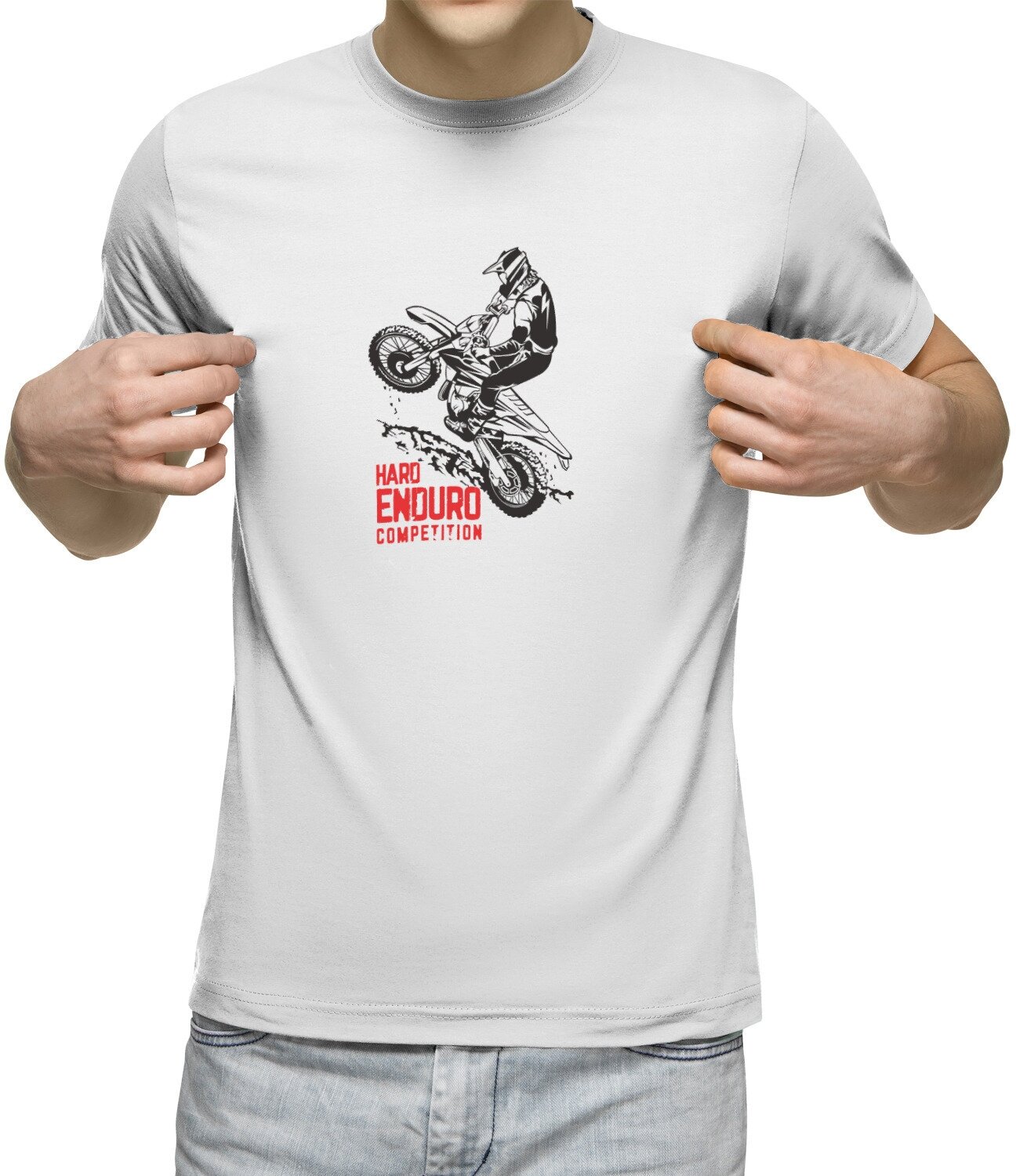 Мужская футболка «Hard moto»