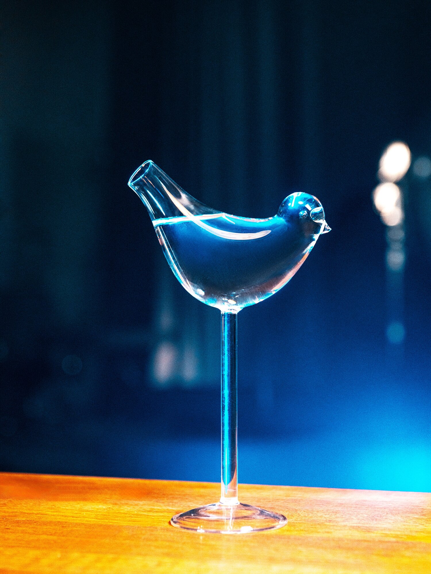 Бокал для коктейля (фужер для напитков) птичка. жене, женщине, девушке. стакан, птичка, в форме птички, для коктейлей, оригинальный, коктейльный бокал