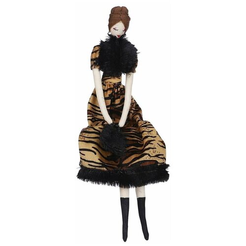 Интерьерная кукла Мадемуазель с сумочкой, полиэстер, 26х3х47 см, Edelman