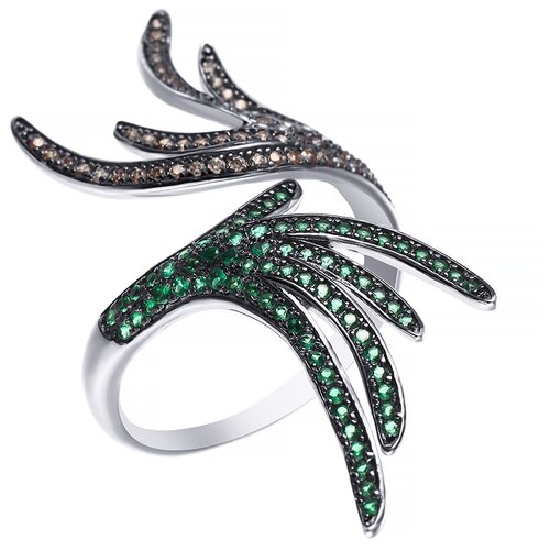 фото Element47 кольцо из серебра 925 пробы с кубическим цирконием wsr24326-bm1_ko_001_wg, размер 18.25