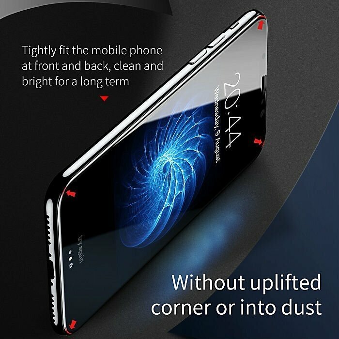 Комплект защитных стекол Baseus (SGAPIPH65-TZ01) для iPhone Xs Max (Black) - фото №14