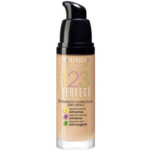 Bourjois Тональный крем 123 Perfect, SPF 10, 30 мл, оттенок: 53 Light Beige