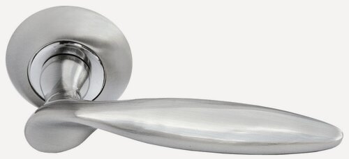 Изображение товара Ручка дверная Morelli MH-09 SN белый никель, ручки для межкомнатных дверей 1 шт, фурнитура